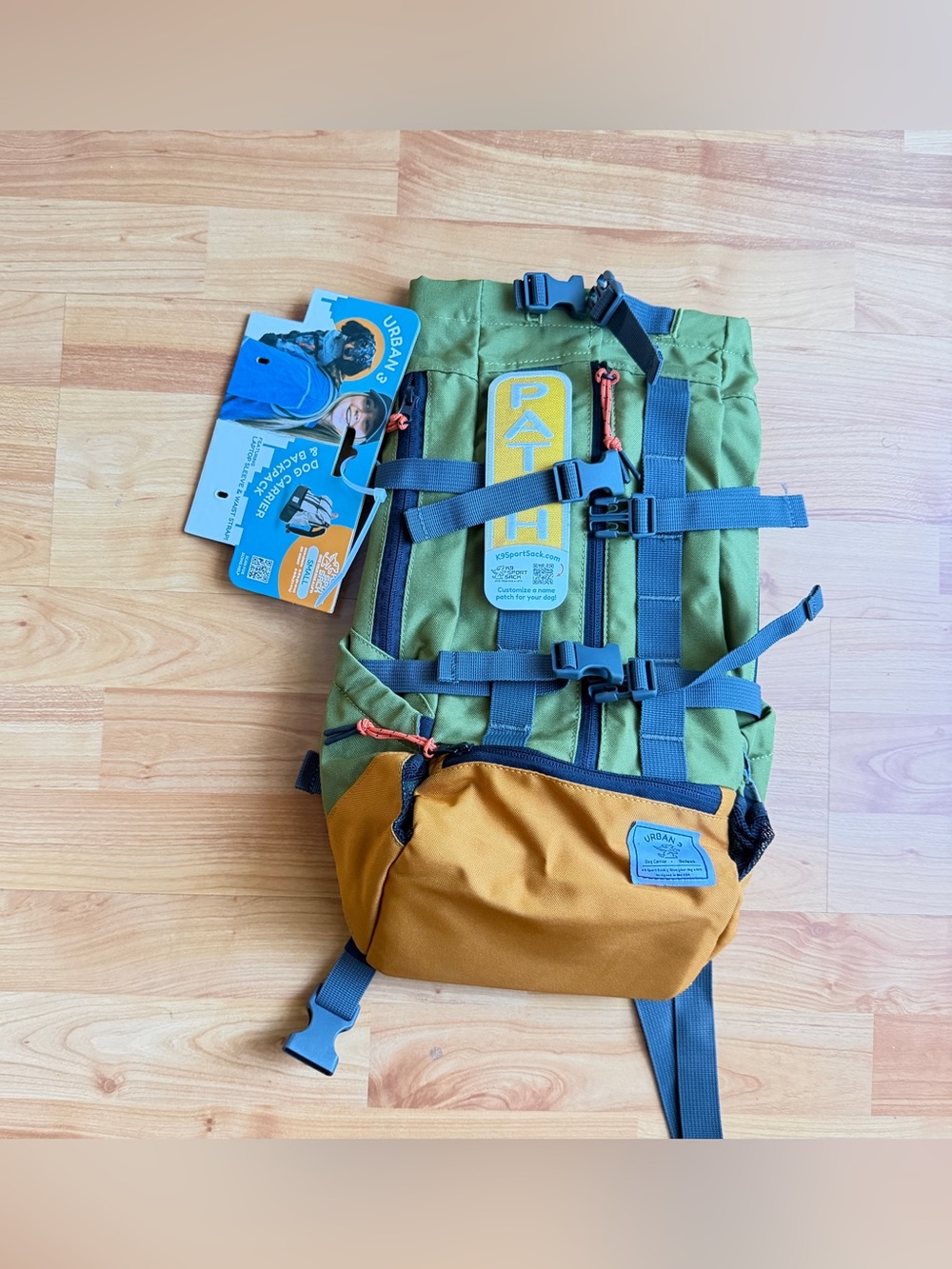 K9 Sport Sack Urban 3 Dog Carrier Backpack Size Small Green New With Tags